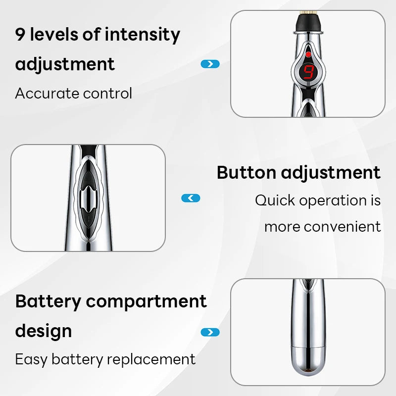 Laser Point Massage Pen Probe Energy Along Meridian Energy Pen Electronic Acupuncture Point Pen Puncture Needle Physical Therapy