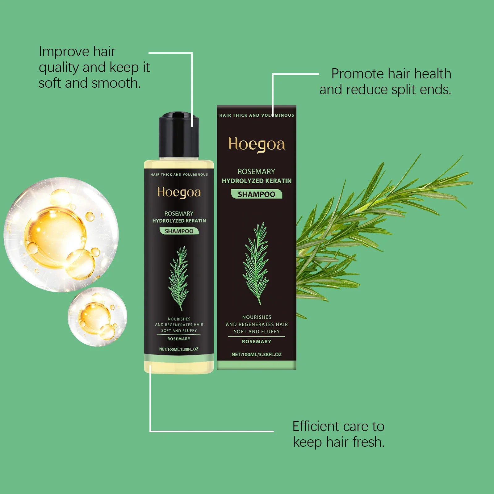 Rosemary Hair Growth Shampoo — Thicker, Fuller Hair