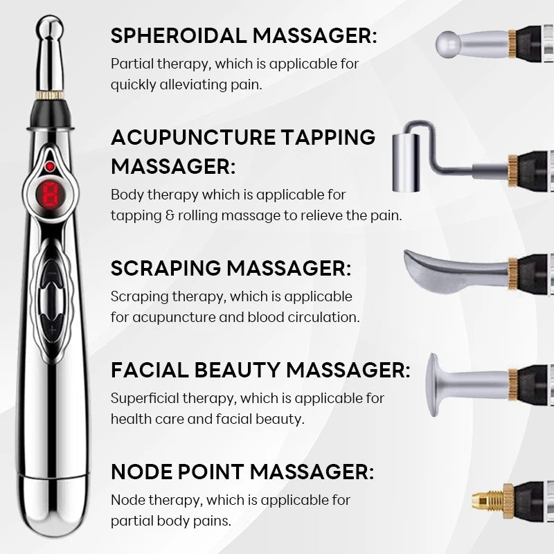 Laser Point Massage Pen Probe Energy Along Meridian Energy Pen Electronic Acupuncture Point Pen Puncture Needle Physical Therapy