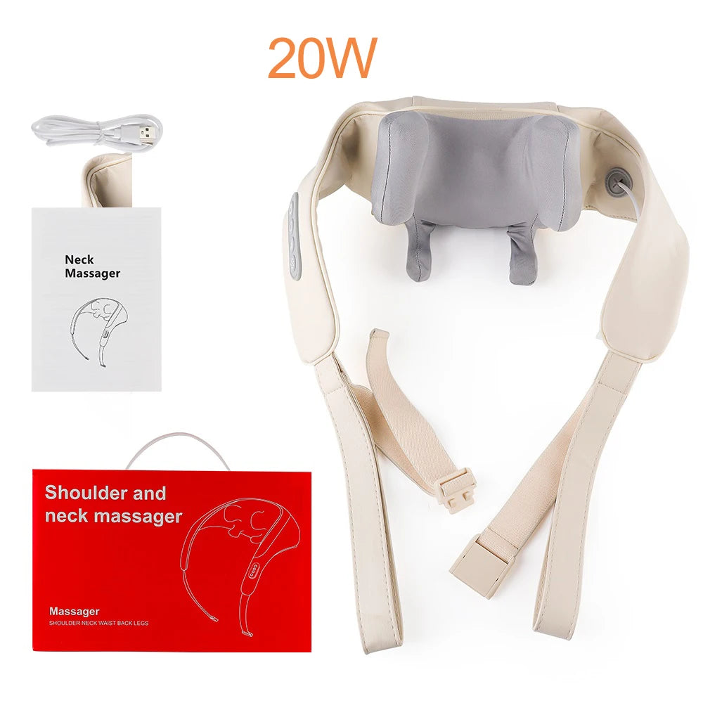Wireless Neck And Shoulder Massager Kneading Massage Shawl Trapezius Massager Shoulder Back masajeador