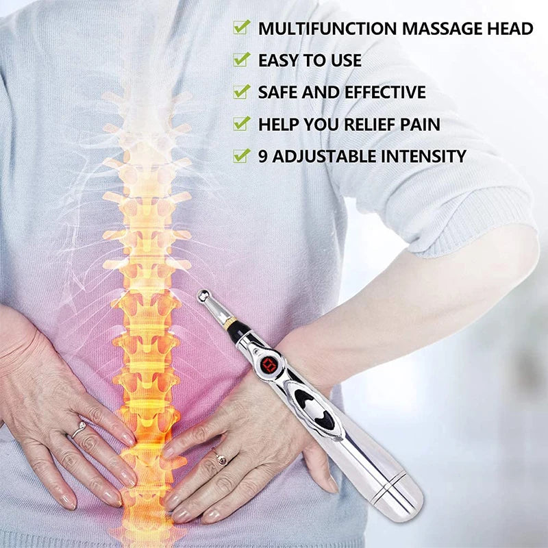 Laser Point Massage Pen Probe Energy Along Meridian Energy Pen Electronic Acupuncture Point Pen Puncture Needle Physical Therapy