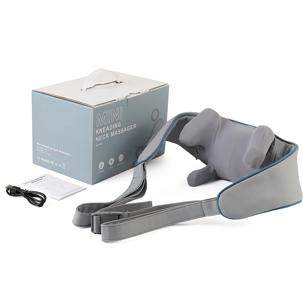 Wireless Neck And Shoulder Massager Kneading Massage Shawl Trapezius Massager Shoulder Back masajeador