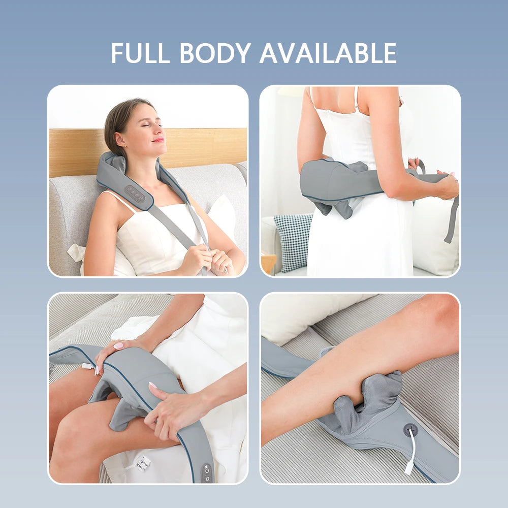 Wireless Neck And Shoulder Massager Kneading Massage Shawl Trapezius Massager Shoulder Back masajeador