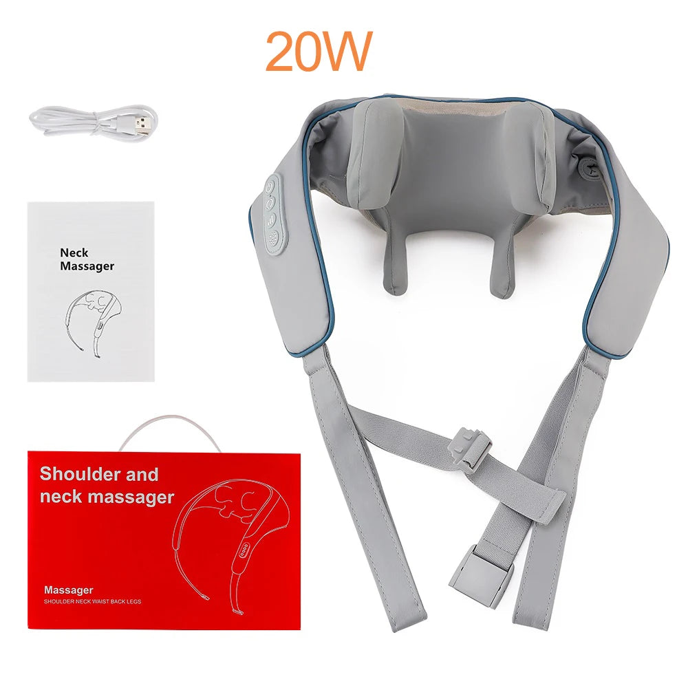 Wireless Neck And Shoulder Massager Kneading Massage Shawl Trapezius Massager Shoulder Back masajeador