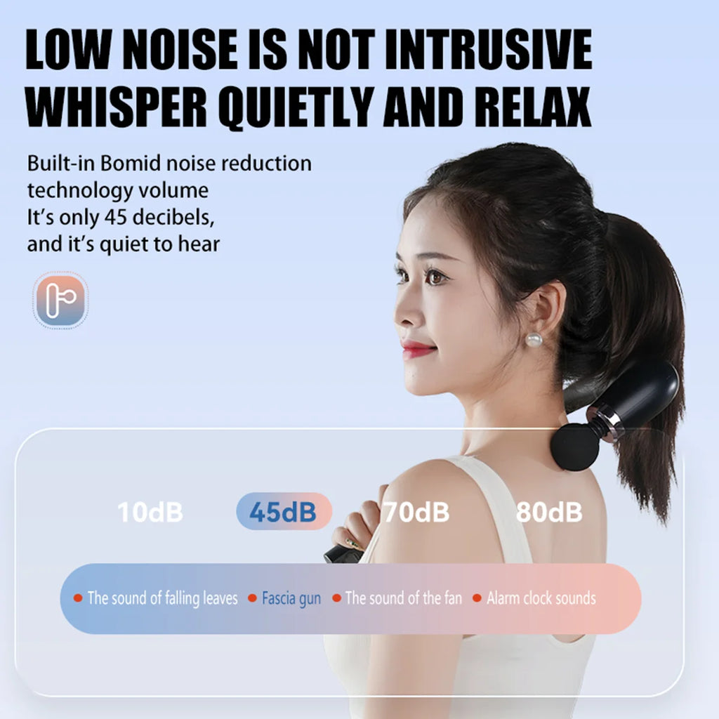 Electric Fascia Gun Massager Body Relaxation Trigger Point Massage Machine for Fitness Hammer Home Handheld Hammer